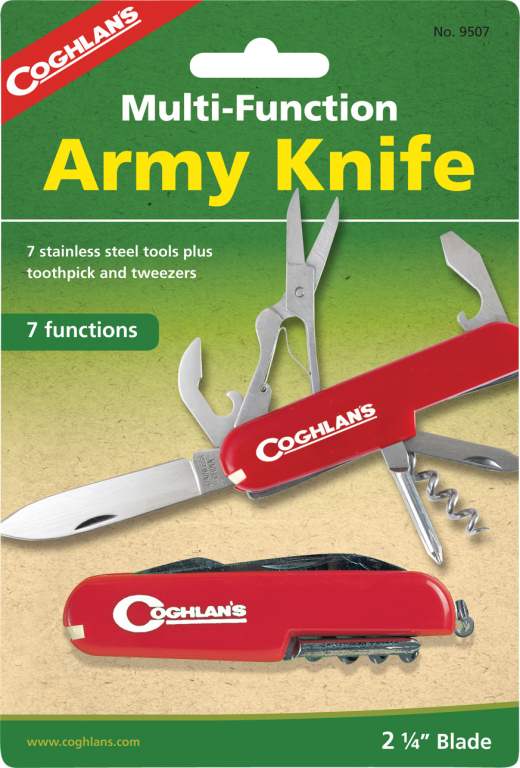 Coghlans Multi-Function Camp Knife (green) - Sportinglife Turangi